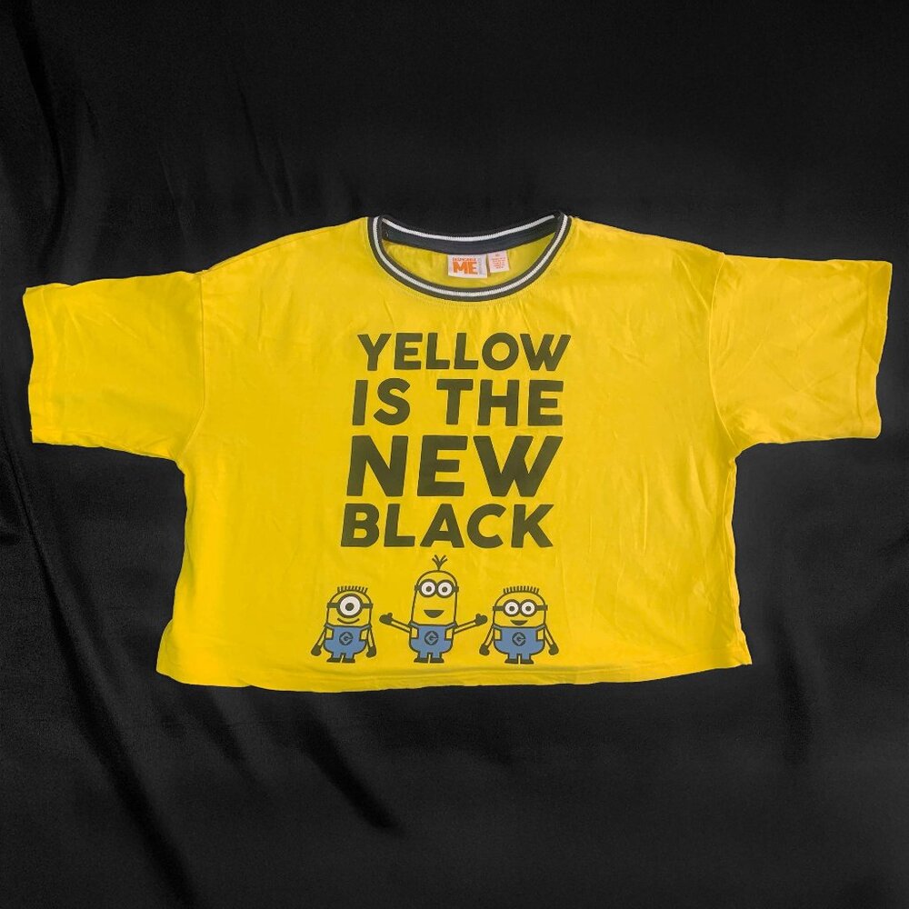 Minion short shirt/ crop top